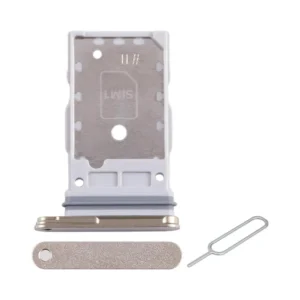 Genuine Samsung Galaxy S24 Ultra 5G (SM-S928) Gold SIM Tray Replacement UK with Ejector tool.