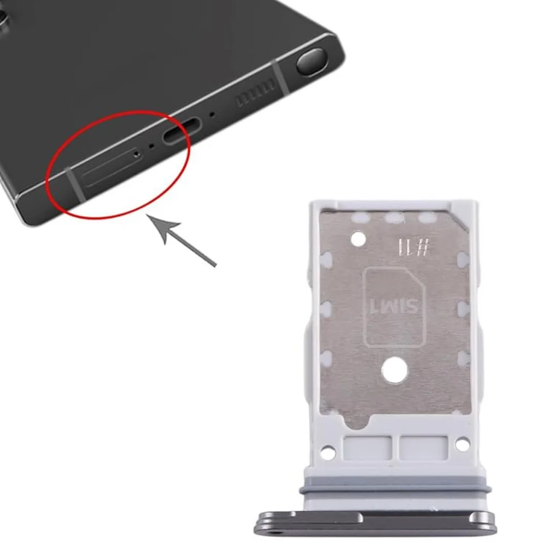 Genuine Samsung Galaxy S24 Ultra 5G (SM-S928) Black SIM Tray Replacement UK with Ejector tool. - Image 2