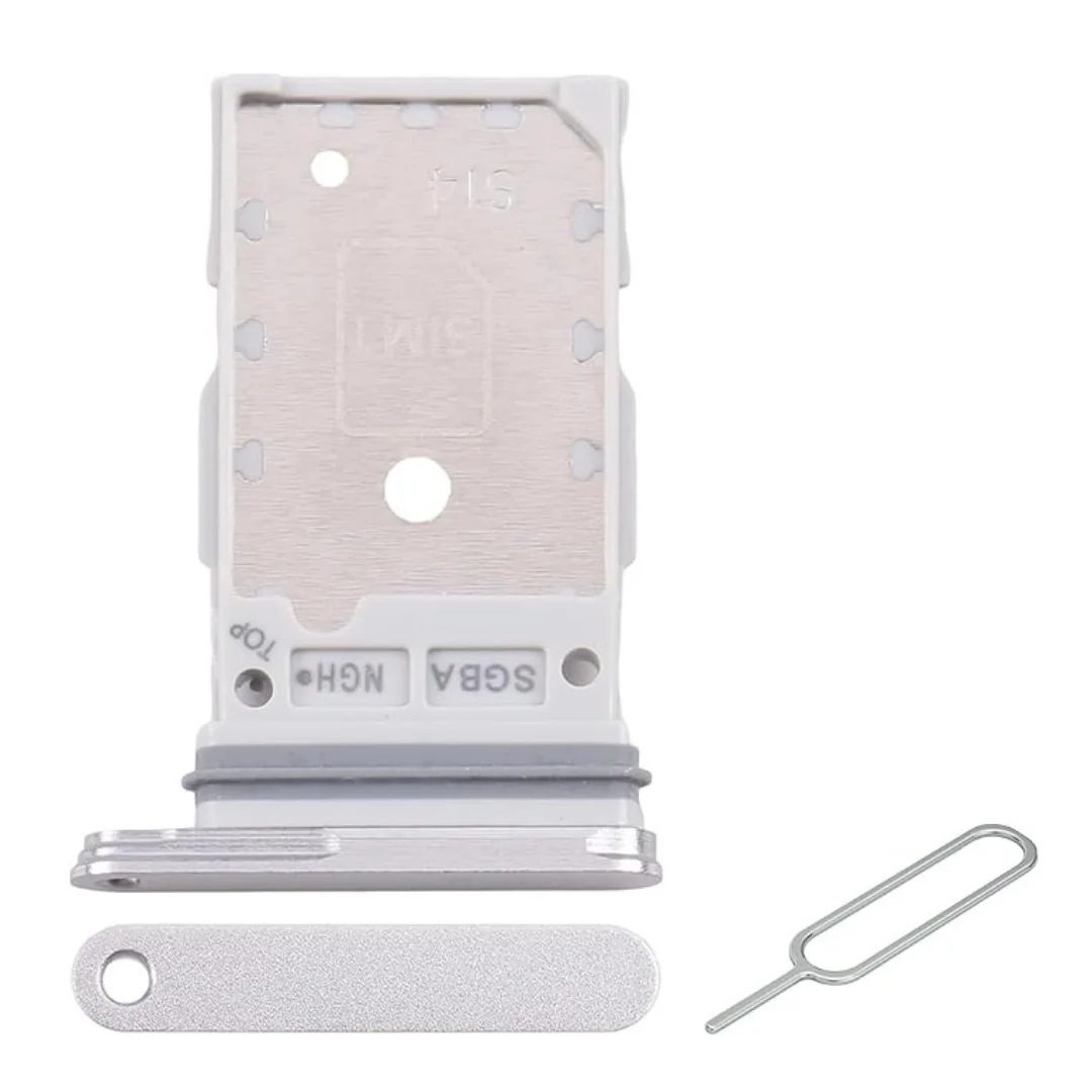 Samsung S24 FE SIM Tray Silver UK OEM Fit with sim ejector tool