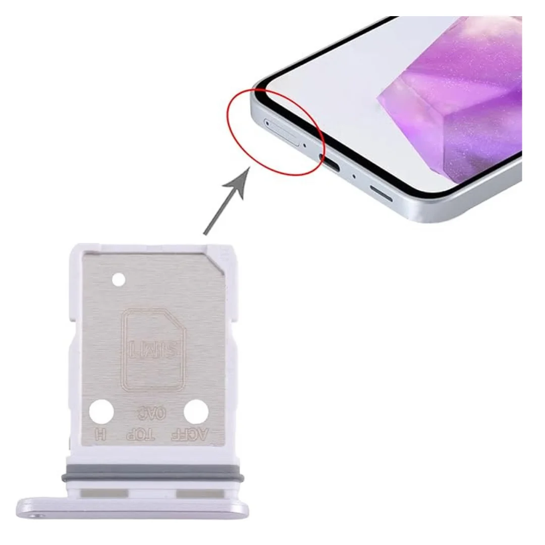 White SIM Tray for Samsung Galaxy A36 (SM-A366B) UK Replacement Part - Image 2