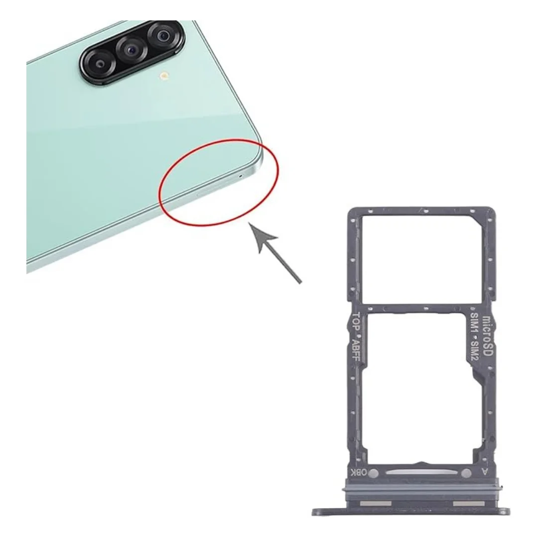 Samsung Galaxy A26 (SM-A266B) Black Dual SIM card + Micro SD Card Slot Holder - Image 3