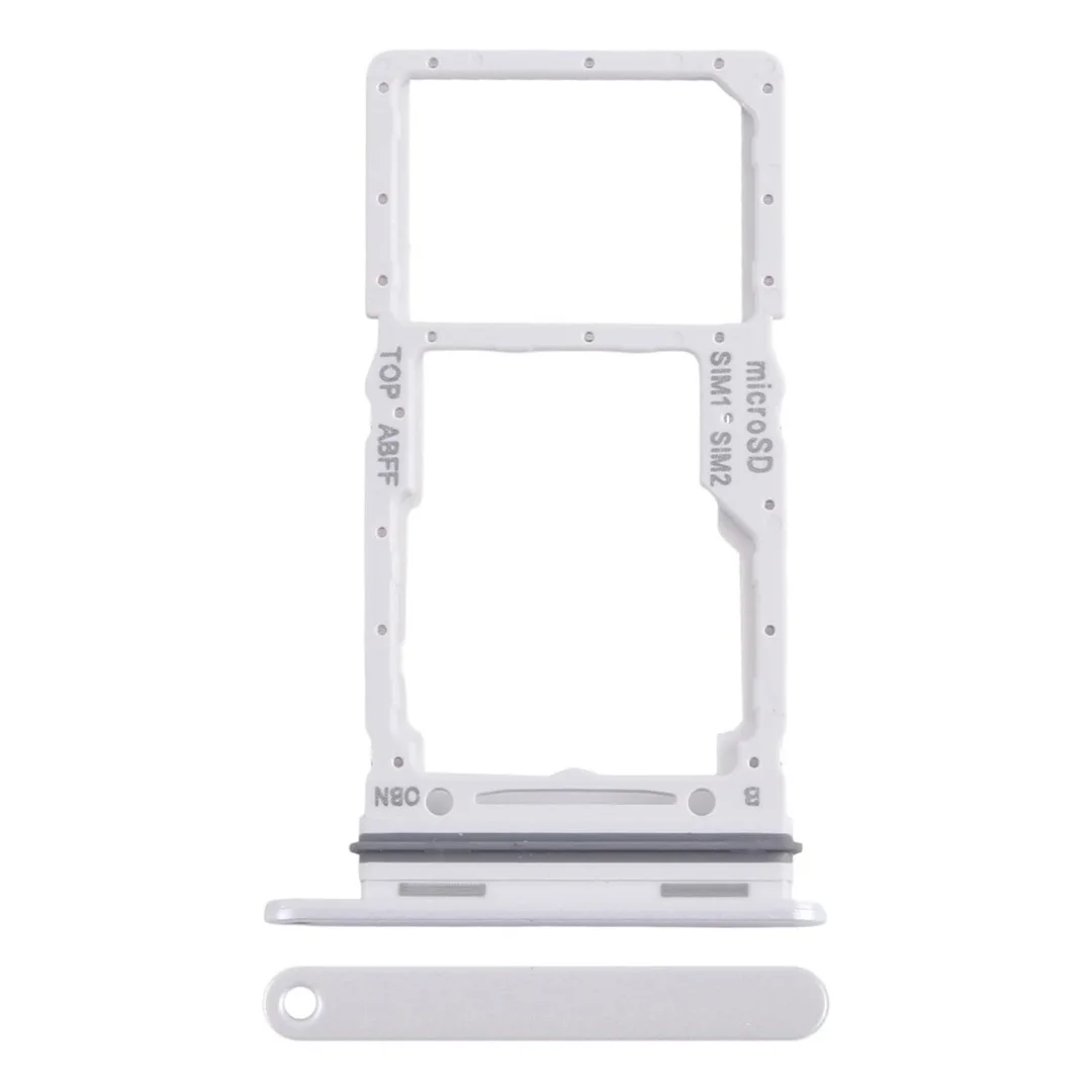 SIM Holder with Micro SD Card Slot Tray Samsung SM-A266B White / Silver Finish - Image 5