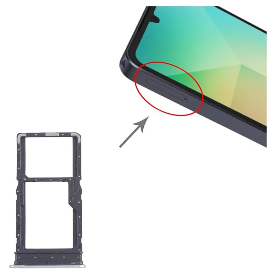 Samsung A06 5G SM-A066B Green SIM Tray Dual SIM + Micro SD Slot Holder - Image 3