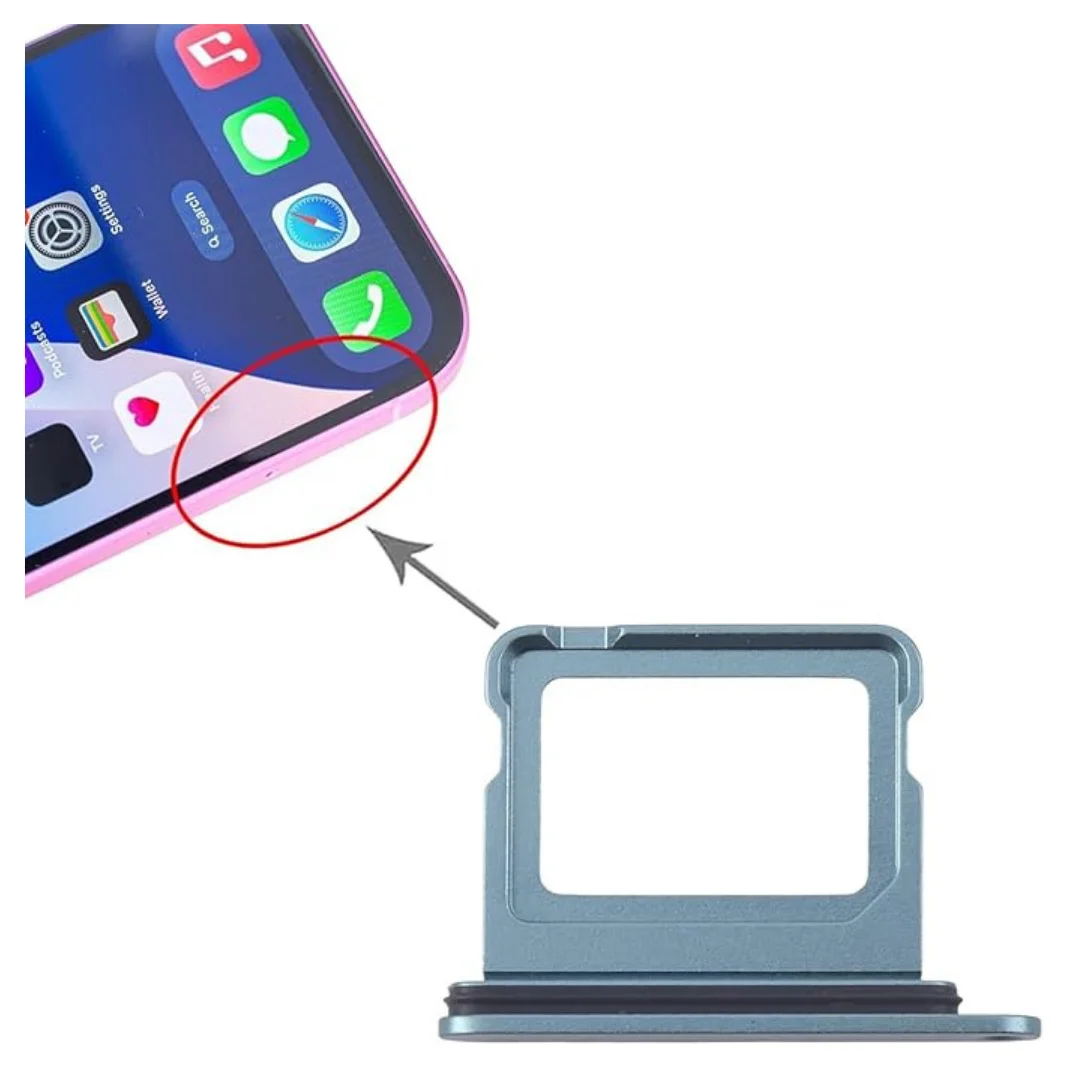 iPhone 16 & 16 Plus SIM Card Tray Replacement Single SIM uk base with Ejector Tool & Waterproof Seal - Image 4
