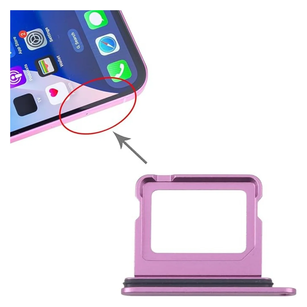 iPhone 16 & 16 Plus SIM Holder Slot with Ejector Tool & Waterproof Seal(Purple) - Image 3