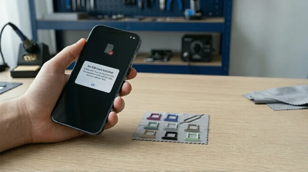 Why Your Phone Says No SIM Card Common Causes & Fixes Riz Tech feature image