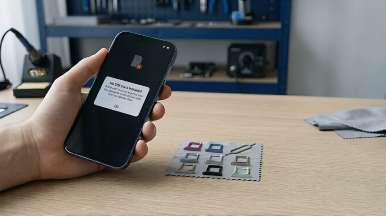 SIM Card Not Detected error caused by a damaged SIM tray