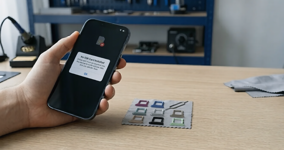 SIM Card Not Detected error caused by a damaged SIM tray